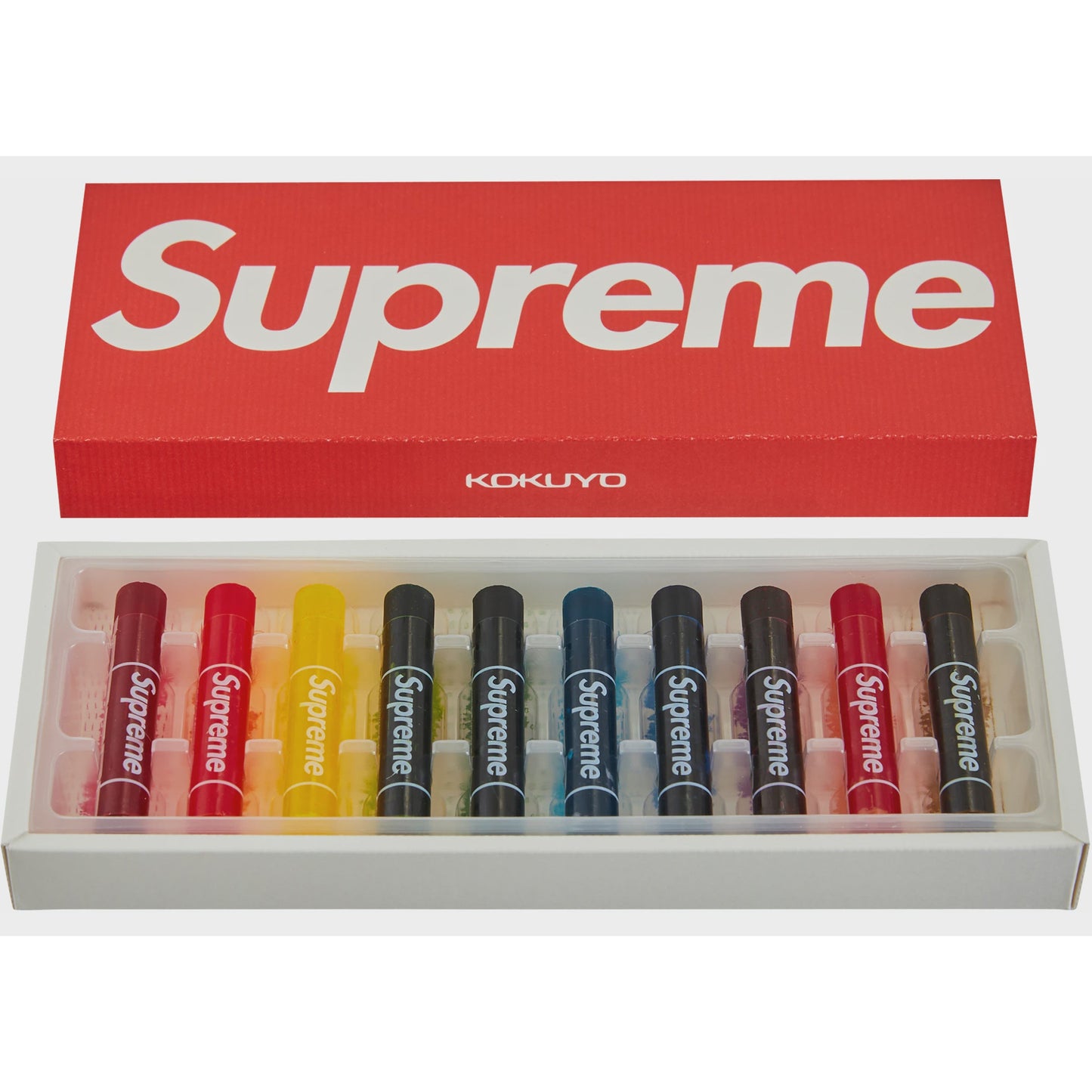 Supreme Kokuyo Translucent Crayons (Pack of 10) - Multicolor