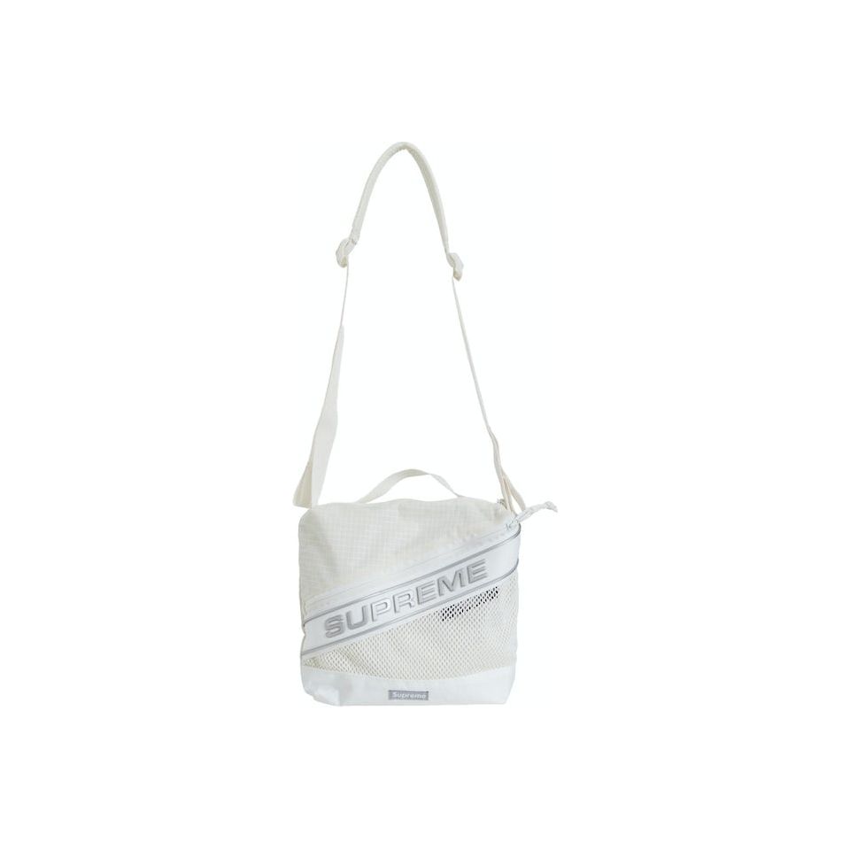 Supreme Logo Shoulder Bag - White (FW23)