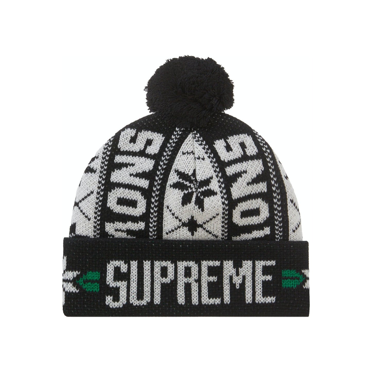 Black Supreme Snow Beanie for Fall/Winter 2023 - stylish and warm headwear