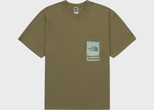 Supreme The North Face Pocket Tee - Olive (SS23)