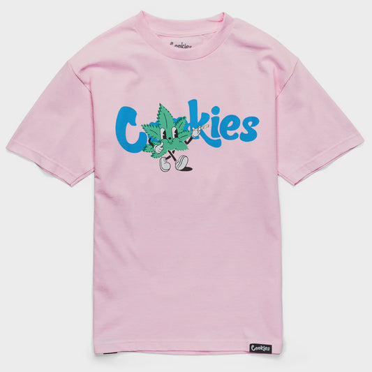 Cookies Weed Cartoon SS Pink Tee