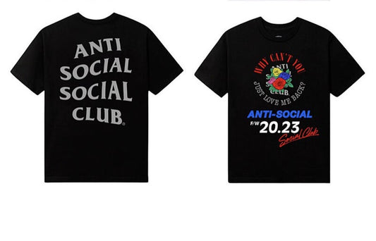Anti Social Social Club Why Can't You See Tee - Black