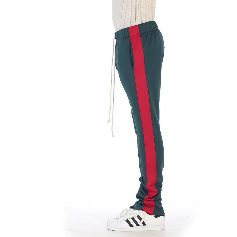 EPTM Green Track Pants w/Red Stripe