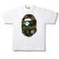 BAPE 1st Camo Big Ape Head Tee - White/Green