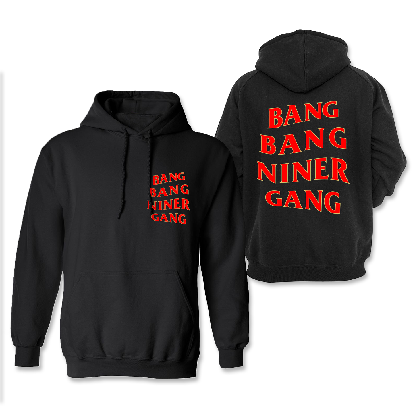 Bang Bang Niner Gang Black Hoodie
