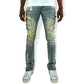 PREME Indigo Wash Ripped Jeans (PR-WB-1206)
