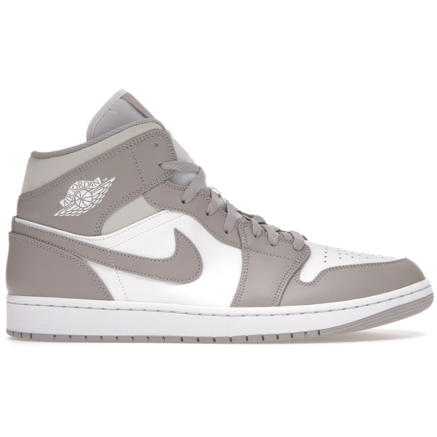 High-quality Jordan 1 Mid - Linen sneakers with premium leather and iconic design