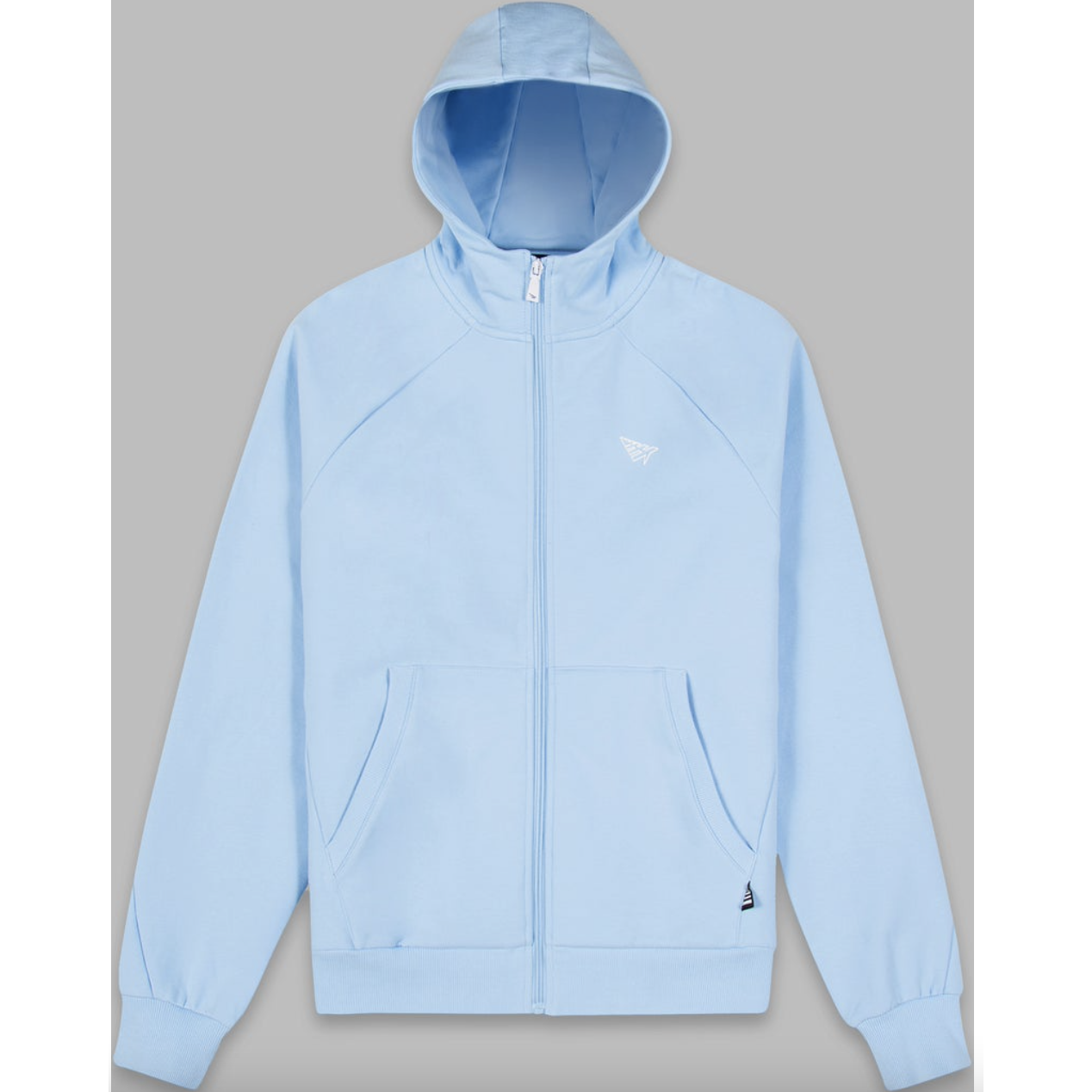 Stylish and cozy Paper Planes Volume 2 Fleece Zip Ice Blue Hoodie, perfect for casual wear and chilly weather