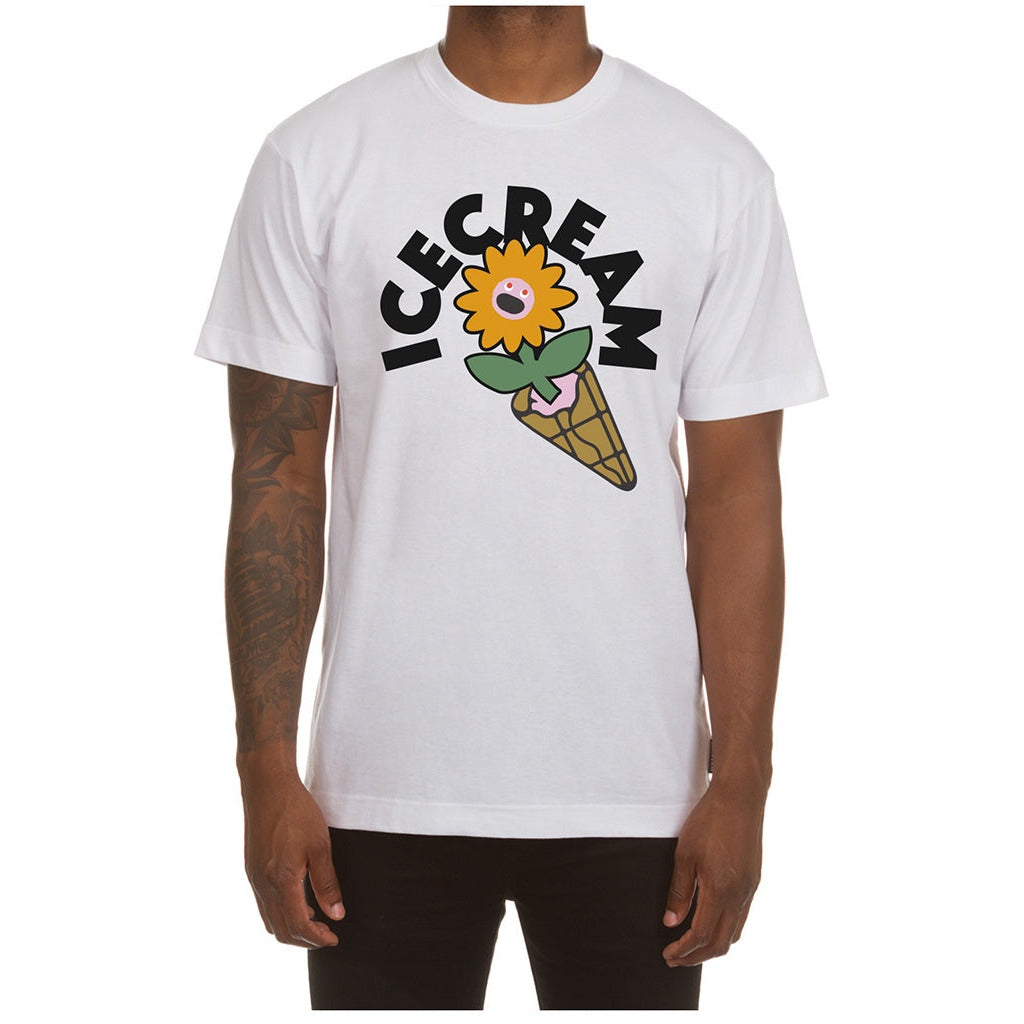 Ice Cream "Floral" SS White Tee (431-1204)