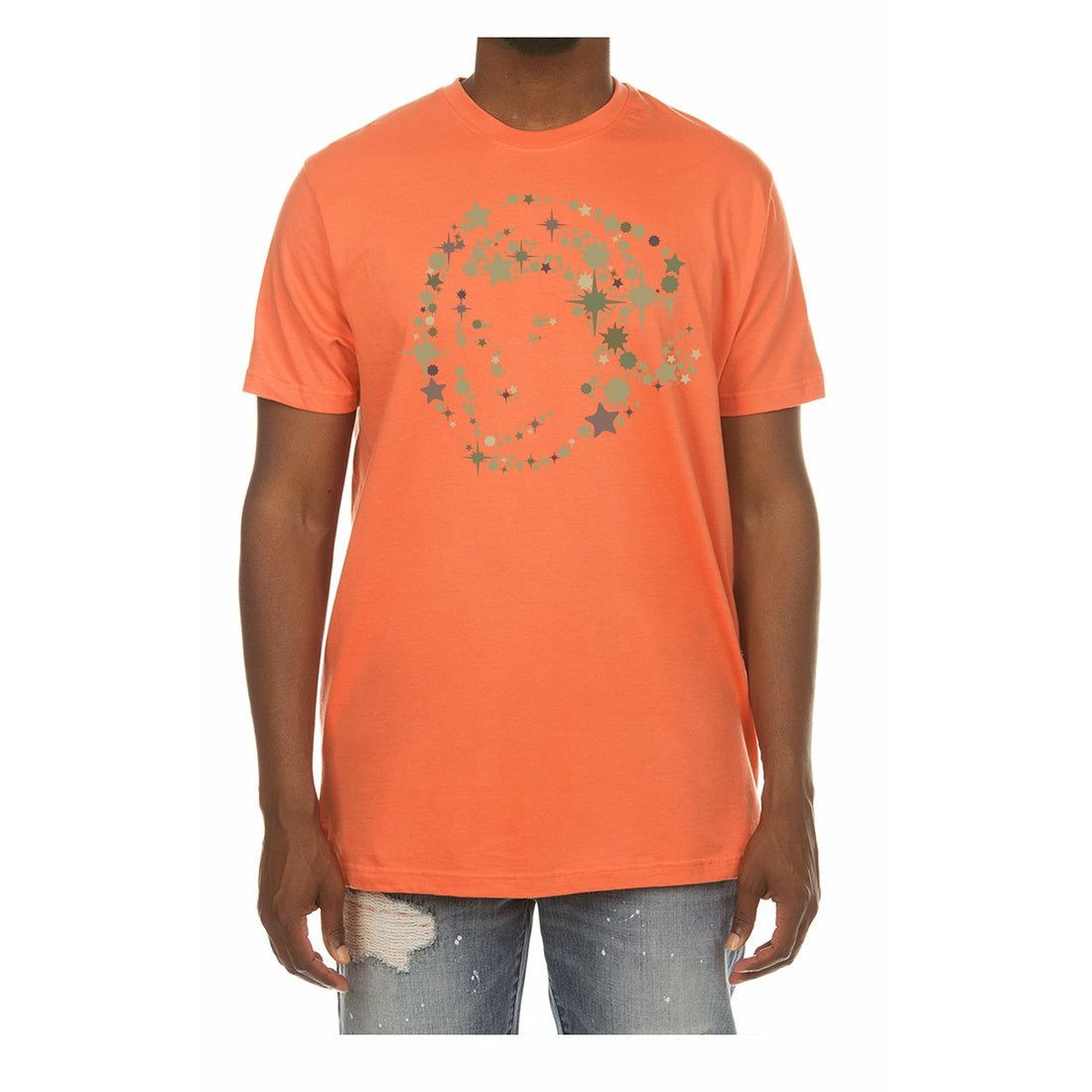 Beautiful BBC Coral Rose BB Astro Star SS Tee (821-3200) with vibrant colors and intricate star design