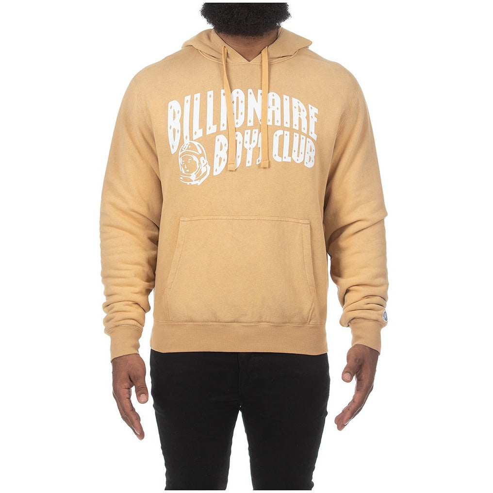 BBC Curry BB Vintage Hoodie (821-9302) in mustard yellow color, front view, with drawstring hood and kangaroo pocket 