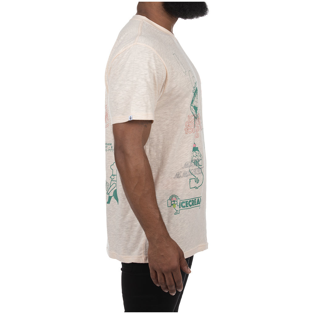 Ice Cream "Vegas" SS Vanilla Cream Knit Tee (431-1301)