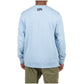  Close-up of the intricate constellation pattern on the BBC Placid Blue BB Constellations Crewneck