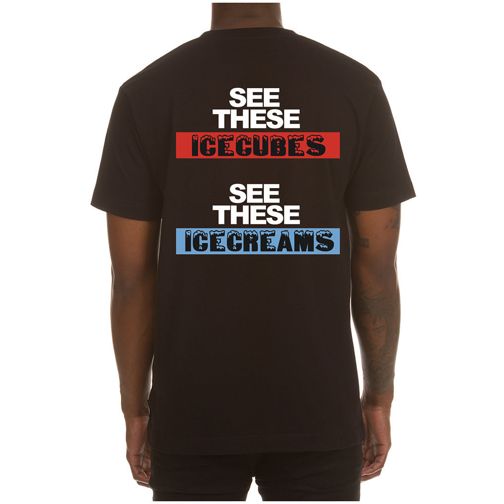 Ice Cream "Ice Cubes" SS Black Tee (431-1209)