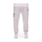 Heather grey BBC Script sweatpants with iconic logo embroidery, style 831-7107