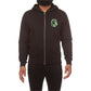 BBC Black BB Helmet Zip Hoodie with front zipper and helmet design 