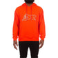 Neon coral hoodie with Ice Cream Standard logo on the front 