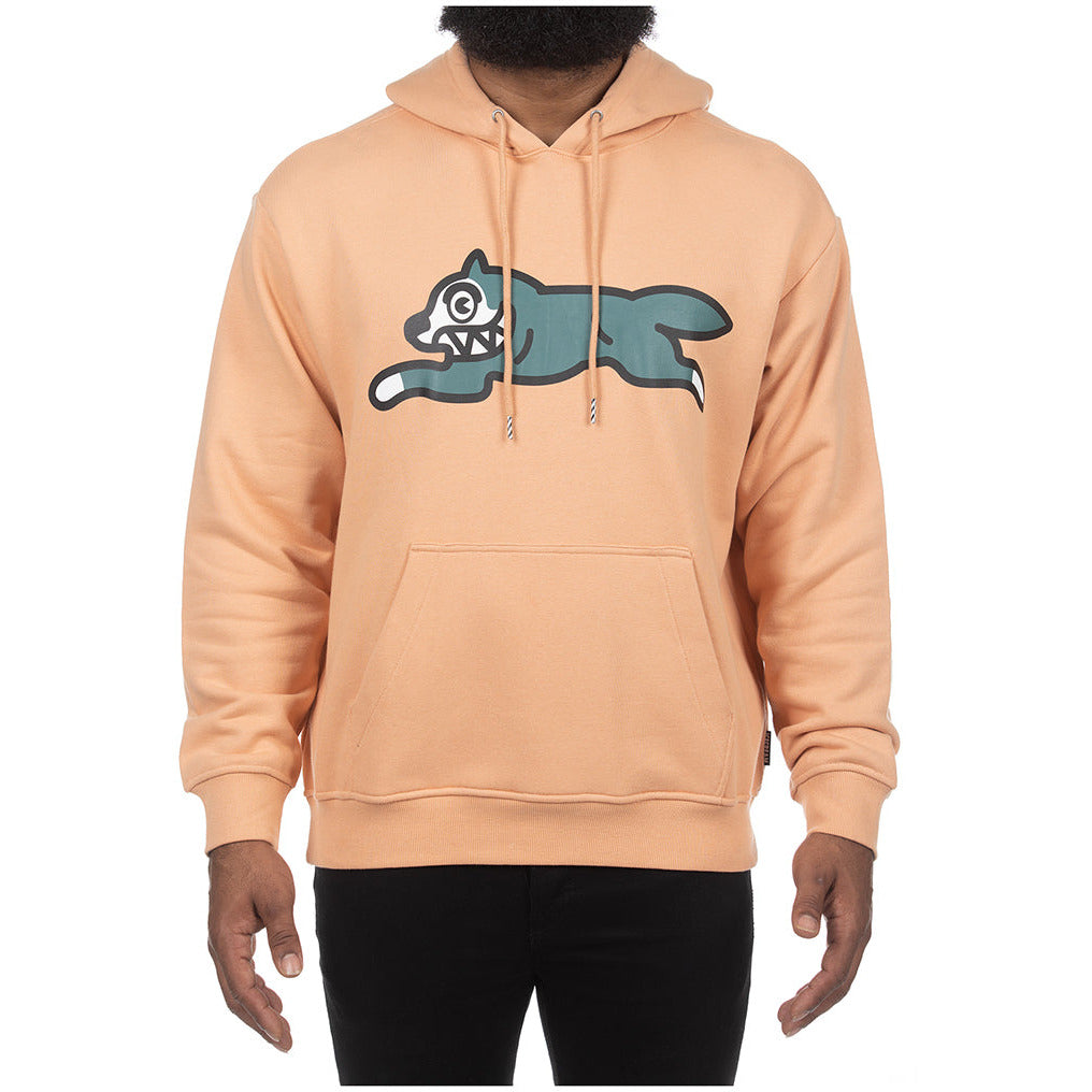 Ice Cream Dawg Toast Hoodie (421-9307) in brown color with graphic print and front pockets 